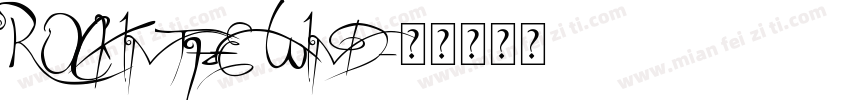 ROCK IN THE WIND字体转换